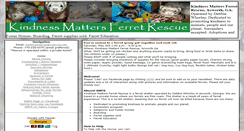 Desktop Screenshot of kindnessmattersferretrescue.com