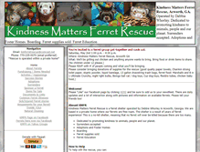 Tablet Screenshot of kindnessmattersferretrescue.com